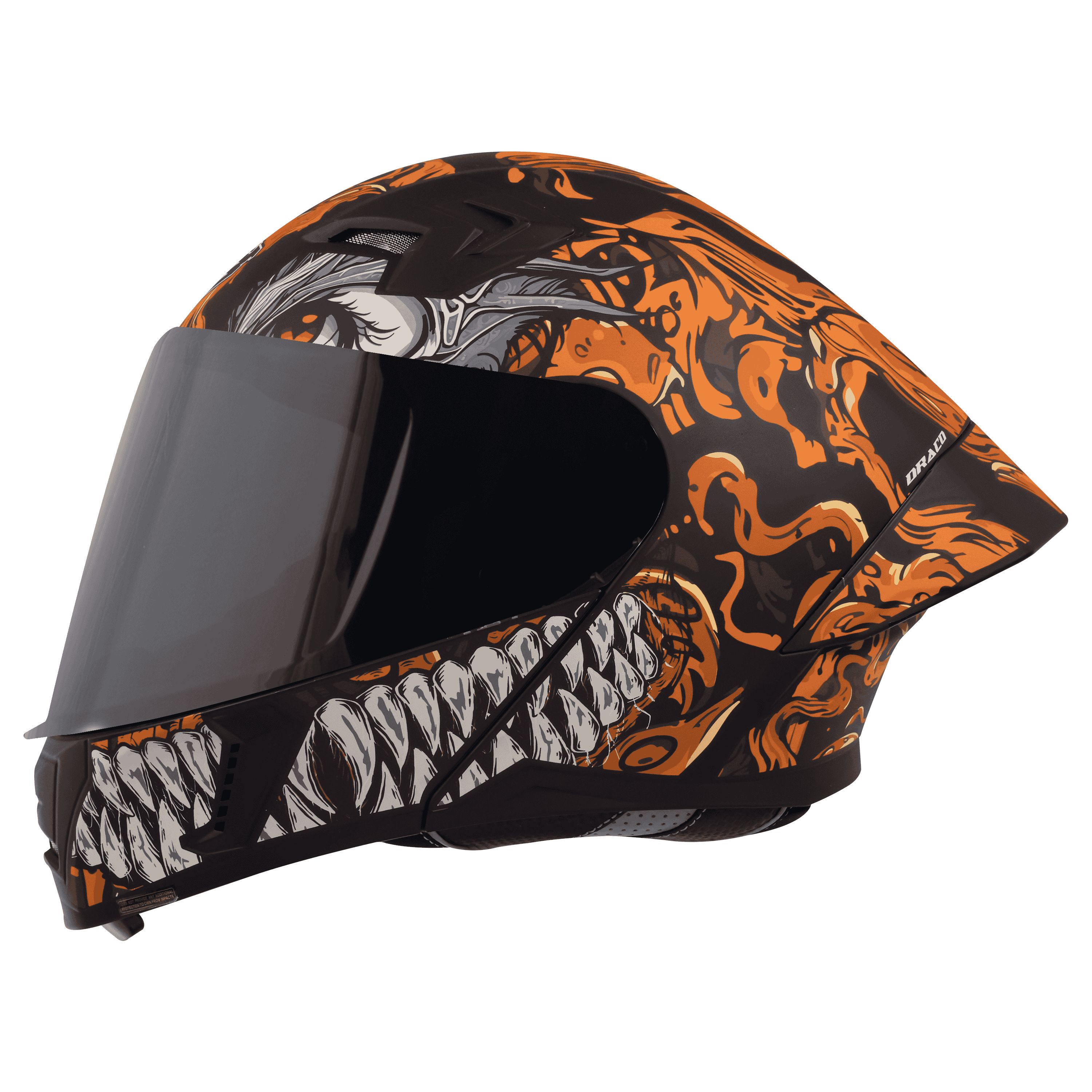 SBA-20 ISS DRACO GLOSSY BLACK WITH ORANGE